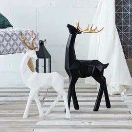 Elegant Reindeer Sculpture