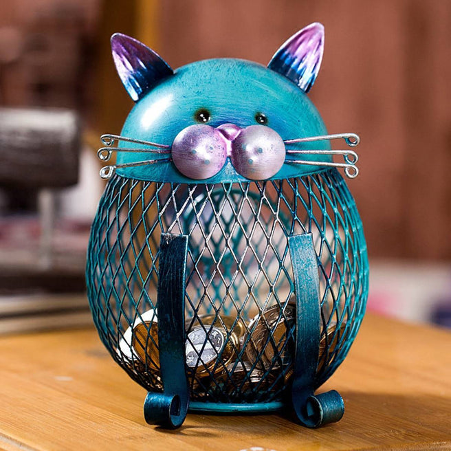 Bleu Cat Piggy Bank