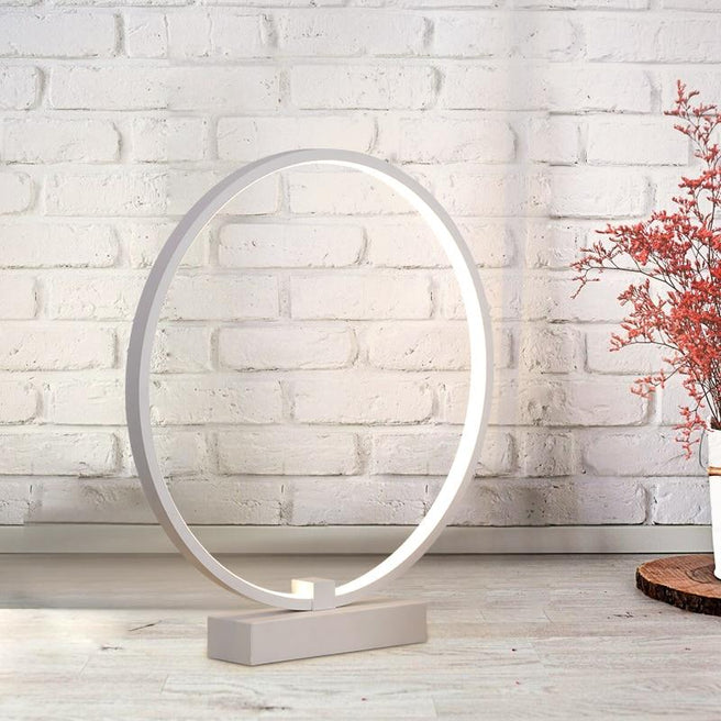 Circular Aluminum Desk Lamp