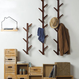 Natural Bamboo Coat Rack