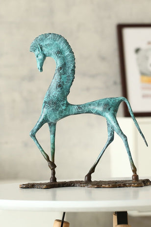 Composed Egyptian Horse Sculpture